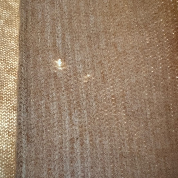 Lord & Taylor Camel Colored 100% Cashmere Open Front Cardigan Size Medium - Picture 5 of 5